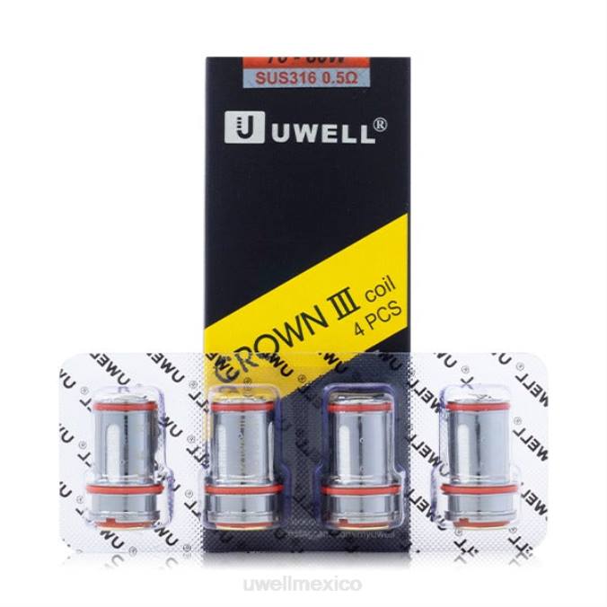 UWELL Monterrey - UWELL CROWN 3 bobinas (paquete de 4) 0,4 ohmios T60T92