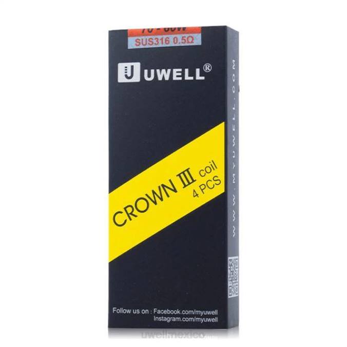 UWELL Monterrey - UWELL CROWN 3 bobinas (paquete de 4) 0,4 ohmios T60T92