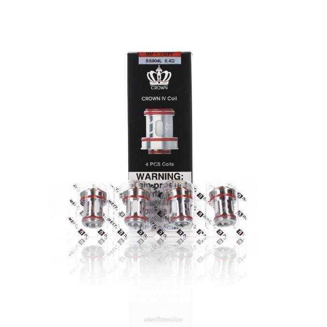 UWELL Monterrey - UWELL CROWN 4 bobinas de repuesto (paquete de 4) doble bobina 0.2ohm T60T182