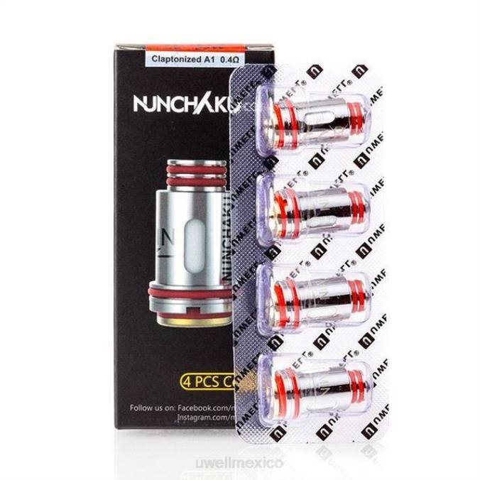 UWELL Monterrey - UWELL NUNCHAKU bobinas (paquete de 4) 0,4 ohmios T60T262