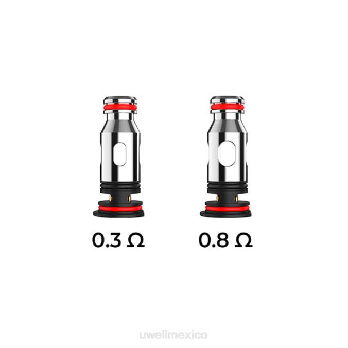 UWELL online shop - UWELL PA bobinas de repuesto 0,8 ohmios (paquete de 4) T60T83