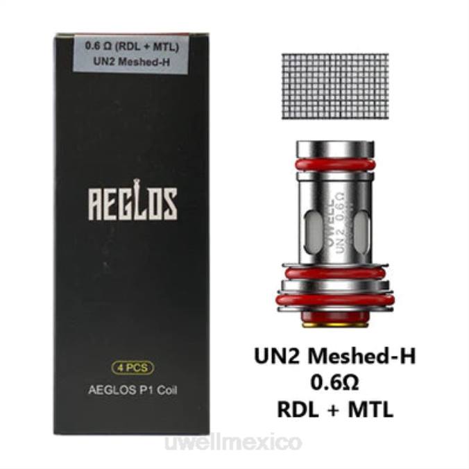 UWELL sabor - UWELL AEGLOS bobinas | paquete de 4 p1 un2 mallado-h 0.6ohm T60T270