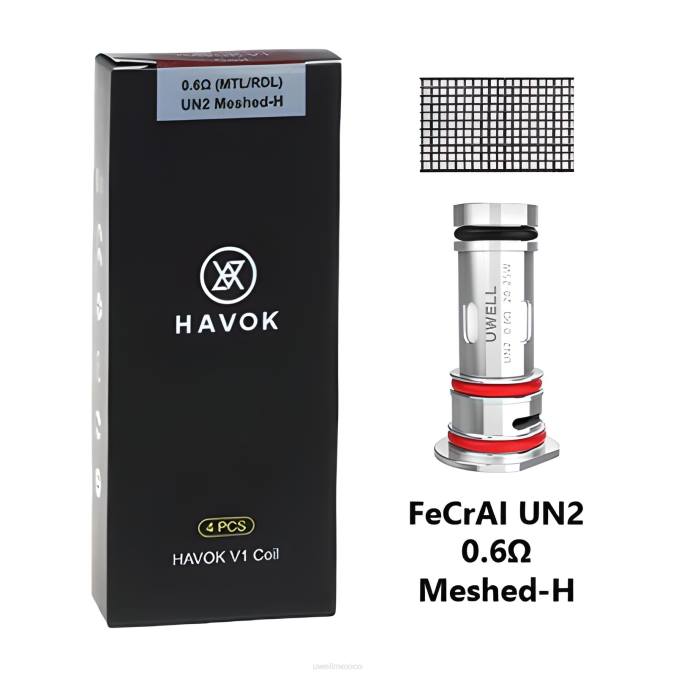 vaporizador UWELL - UWELL HAVOK V1 bobinas (paquete de 4) 0,6 ohmios T60T151