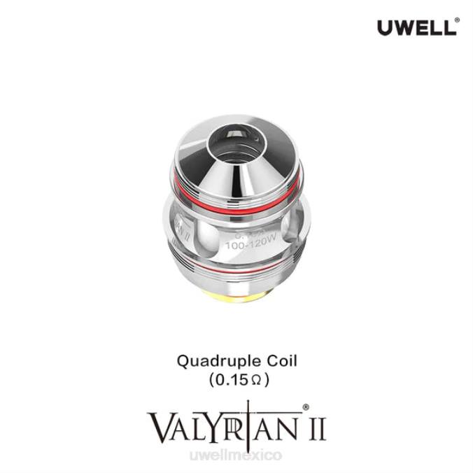 vaporizador UWELL - UWELL VALYRIAN 2 bobinas de repuesto (paquete de 2) cuádruple 0.15ohm T60T31