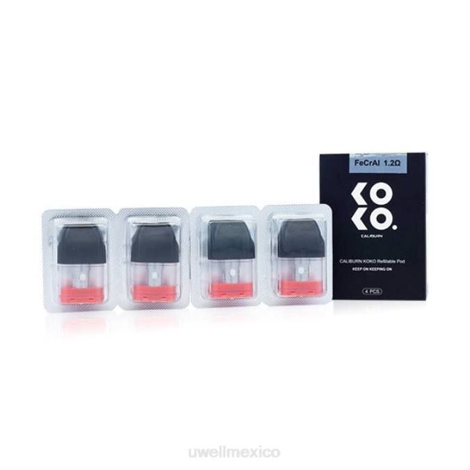 UWELL Mexico - UWELL CALIBURN KOKO vainas (paquete de 4) 1,2 ohmios T60T95