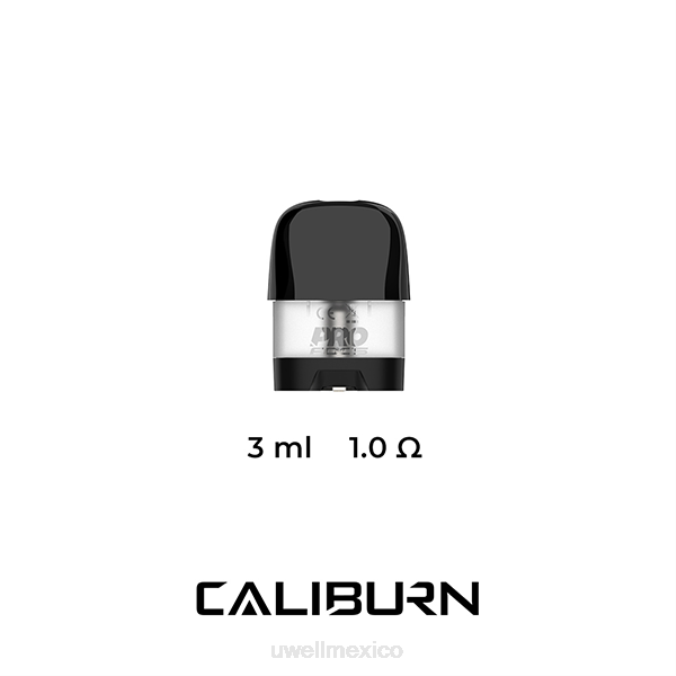UWELL e cigarette - UWELL CALIBURN X vainas de repuesto | 2 paquetes 1,0 ohmios T60T47