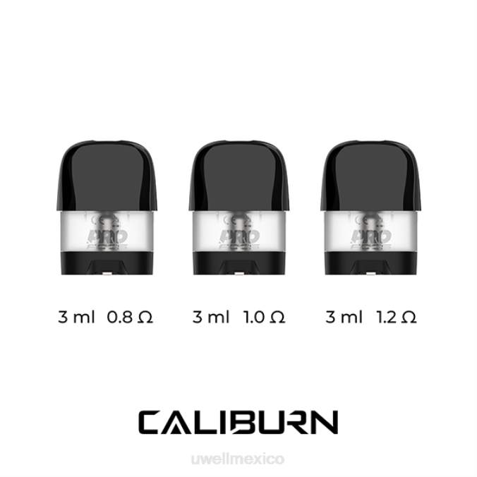 UWELL e cigarette - UWELL CALIBURN X vainas de repuesto | 2 paquetes 1,0 ohmios T60T47