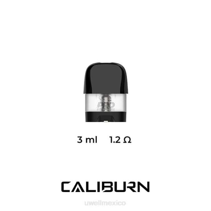 UWELL e cigarette - UWELL CALIBURN X vainas de repuesto | 2 paquetes 1,0 ohmios T60T47