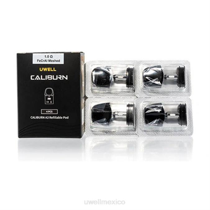 UWELL precio - UWELL CALIBURN A3 vainas de repuesto | paquete de 4 0,8 ohmios 2 T60T19