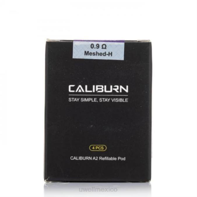 vaporizador UWELL - UWELL CALIBURN A2 vainas de repuesto | paquete de 4 fecral un2 mallado-h 0.9ohm T60T1