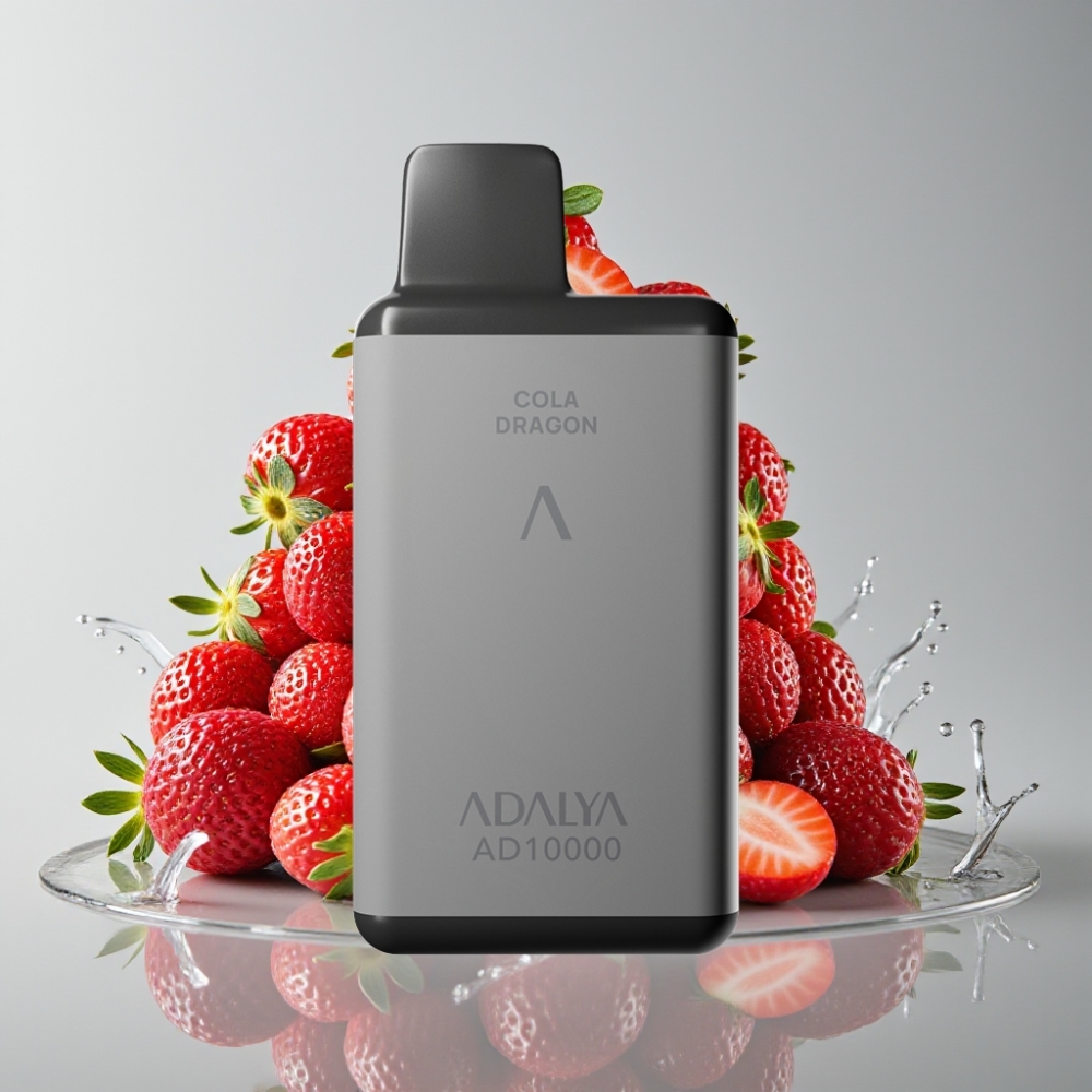 Adalya AD 10000 Puffs Desechable Gris Espacio, Fresa, 14 ml, 2%