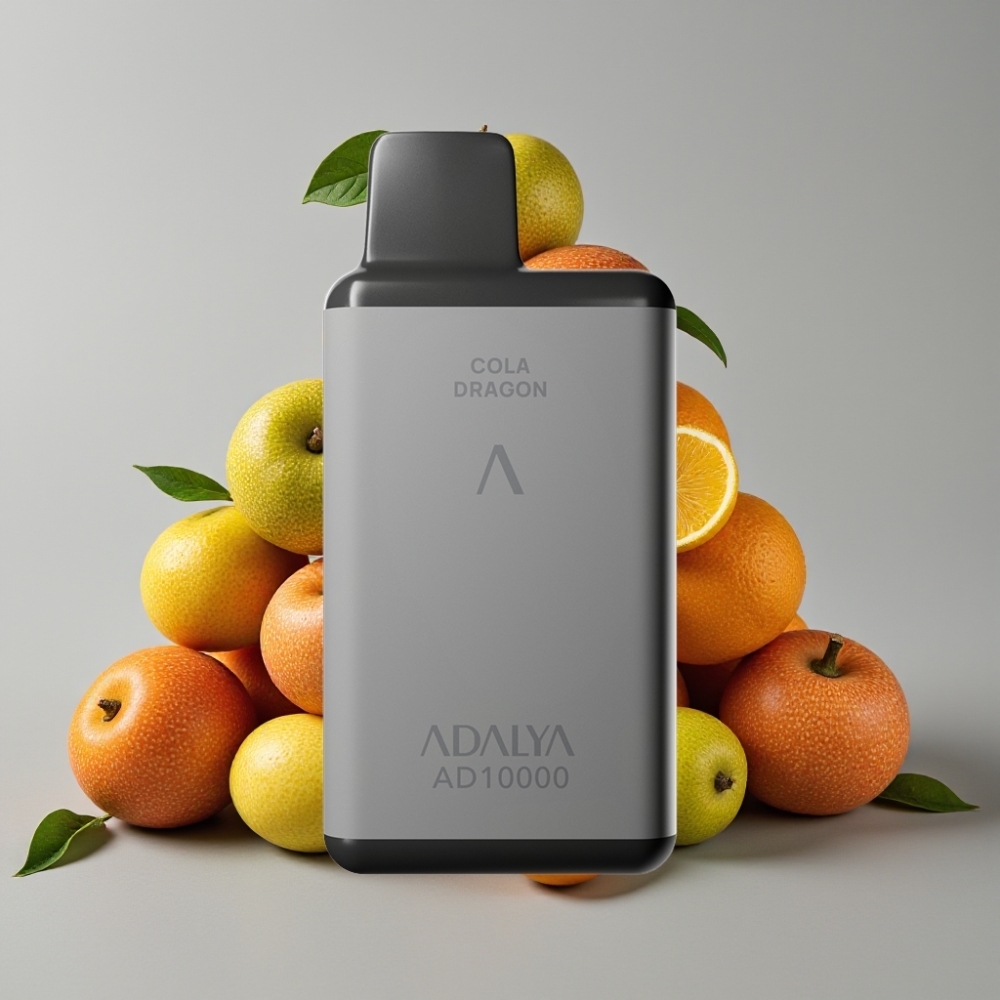 Adalya AD 10000 Puffs Disposable Vape Lord Inglés, 14 ml, 2%, USB-C, gris espacial