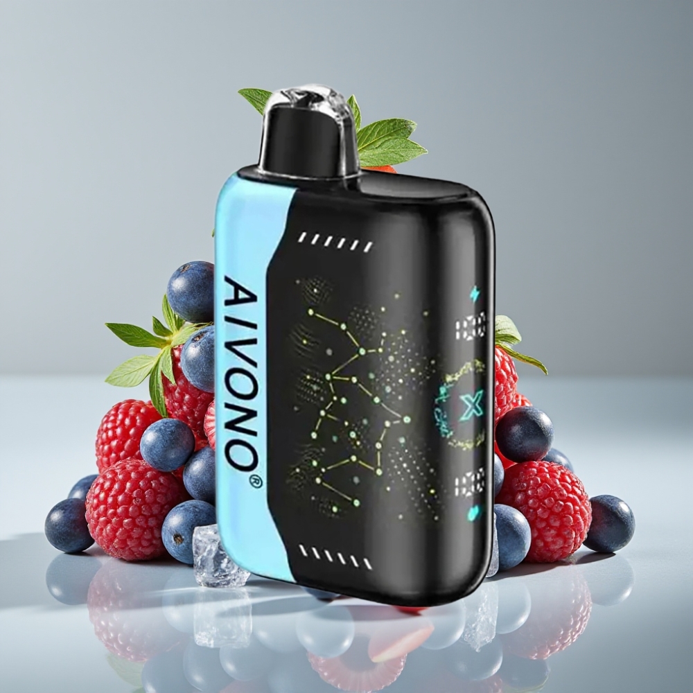 Aivono AIM BOOM 25000 Puffs 28ml 650mAh Tipo-C Azul Frambuesa Hielo