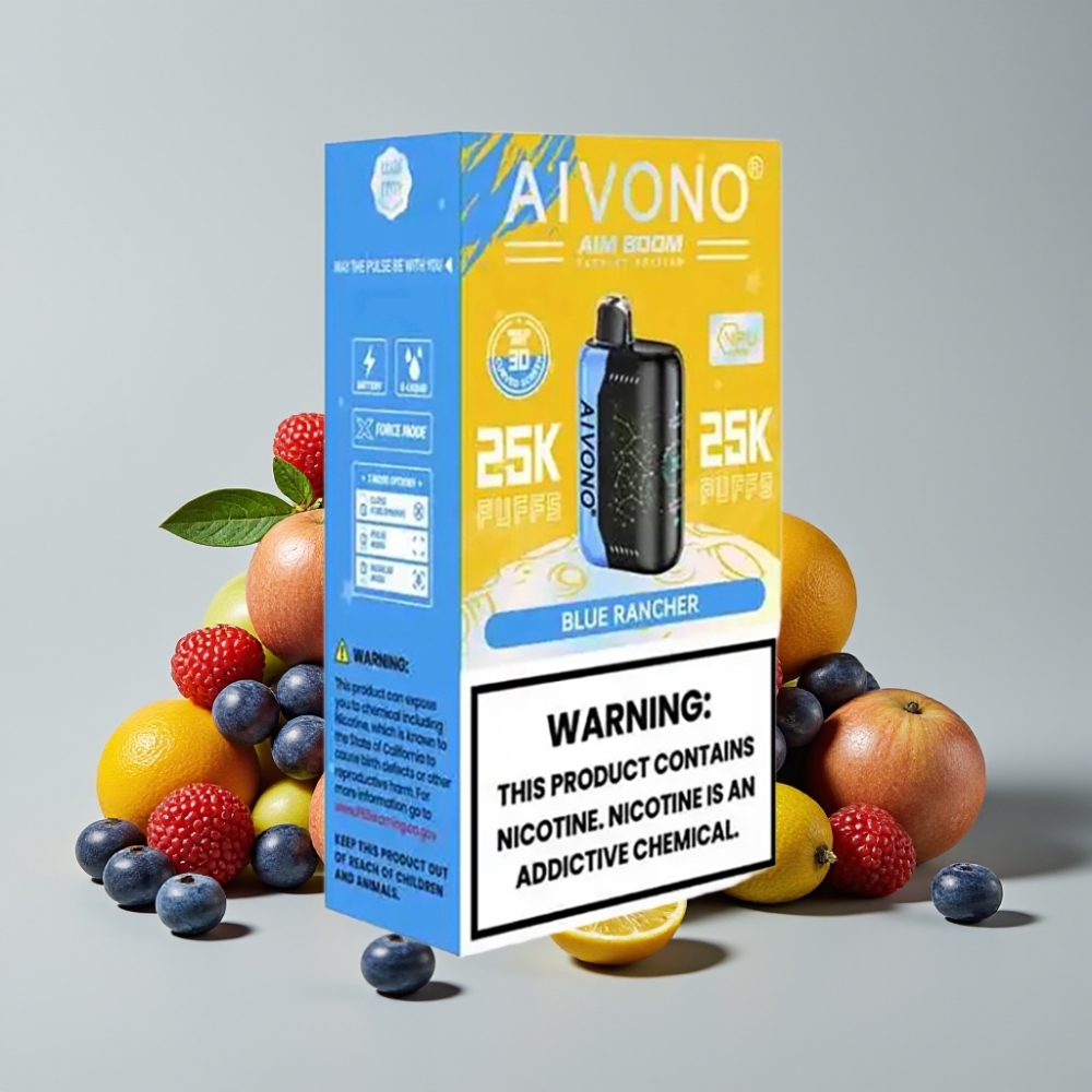 Aivono AIM BOOM 25000 Puffs Caramelo Azul 28ml 650mAh Tipo-C