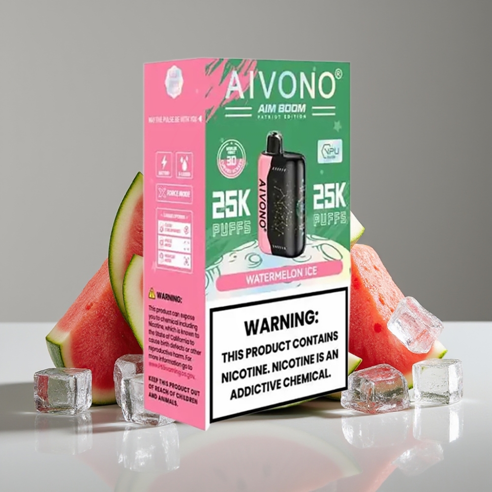 Aivono AIM BOOM 25000 Puffs Sandía Hielo 28ml 650mAh Tipo-C