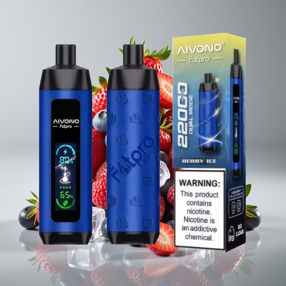 Aivono AIM FATPRO 22000 Puffs 28ml 5% Nicotine 10 Sabores Berry Ice