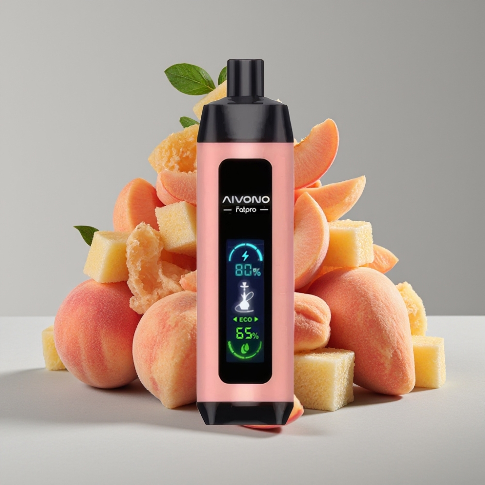 Aivono AIM FATPRO 22000 Puffs 5% Nic 28ml Duración 10 Sabores Melocotón Hielo 600mAh