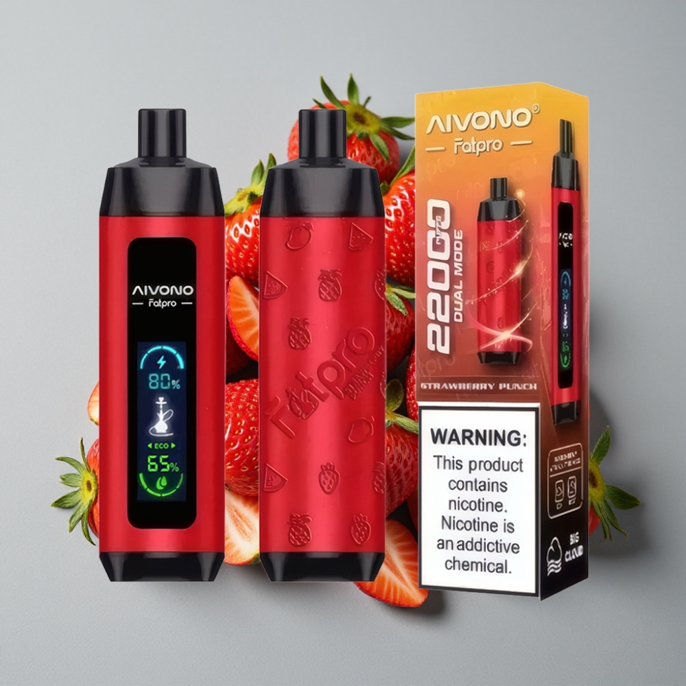 Aivono AIM FATPRO 22000 Puffs Fresa Punch 28ml 5% Nic 600mAh