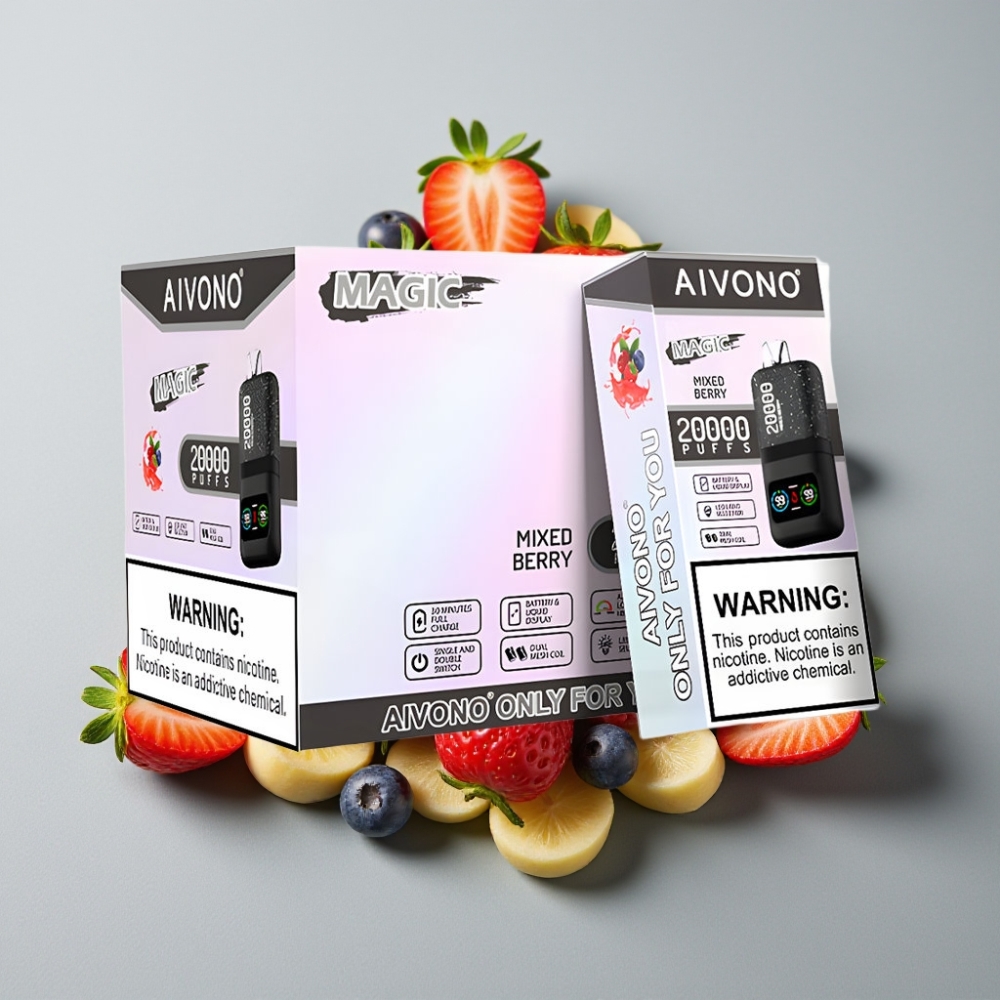 Aivono AIM MAGIC 20000 Puffs 26ml 5% Nicotina Tipo C Sabores Mixed Berry