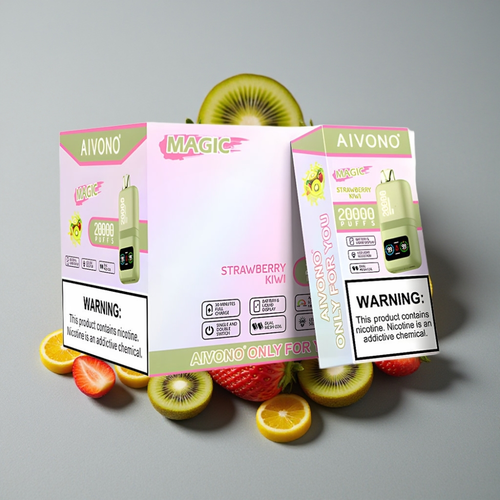 Aivono AIM MAGIC 20000 Puffs fresa kiwi, 5% nicotina, 600mAh, Tipo-C