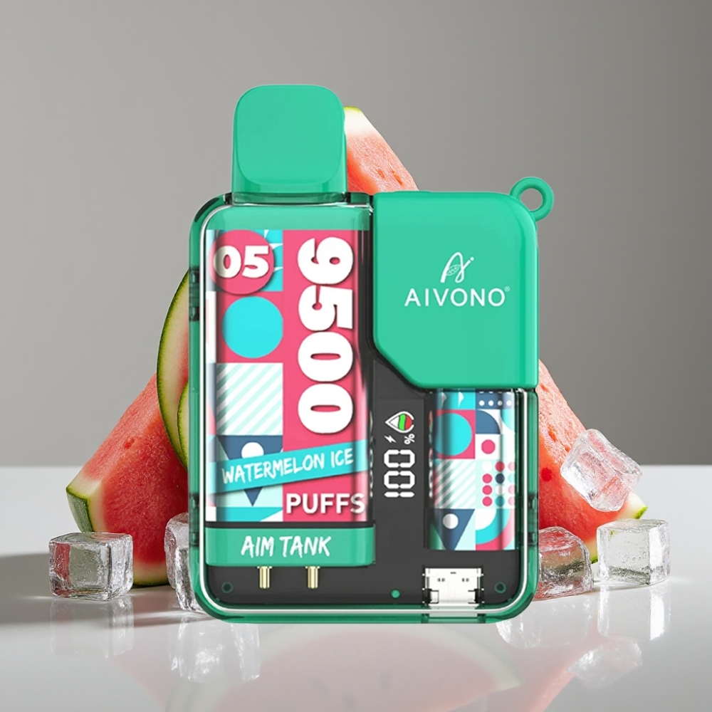 Aivono AIM-TANK 9500 Puffs 18ml 650mAh LCD Sandía Hielo 1.2ohm