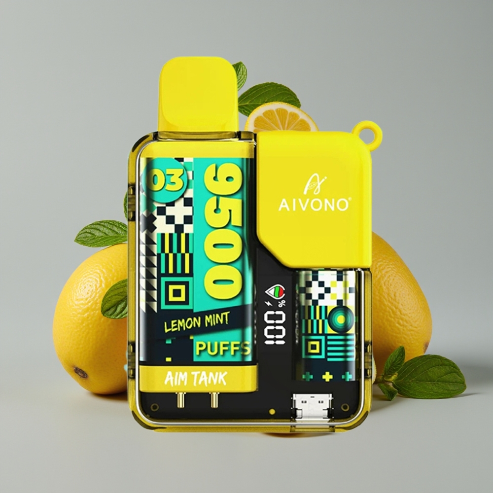 Aivono AIM-TANK 9500 Puffs 18ml LCD 650mAh Limón Menta