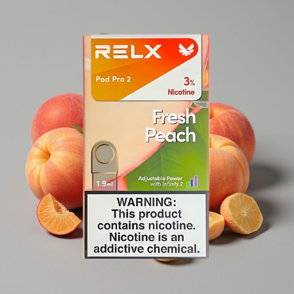 RELX Pod Pro 2 - 600 puffs, 3% nicotina, 1.9ml, Durazno Fresco
