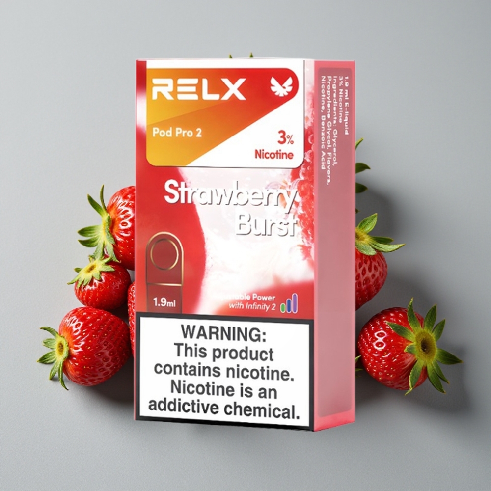 RELX Pod Pro 2 600 puffs 3% nicotina 1.9ml Fresa Explosiva