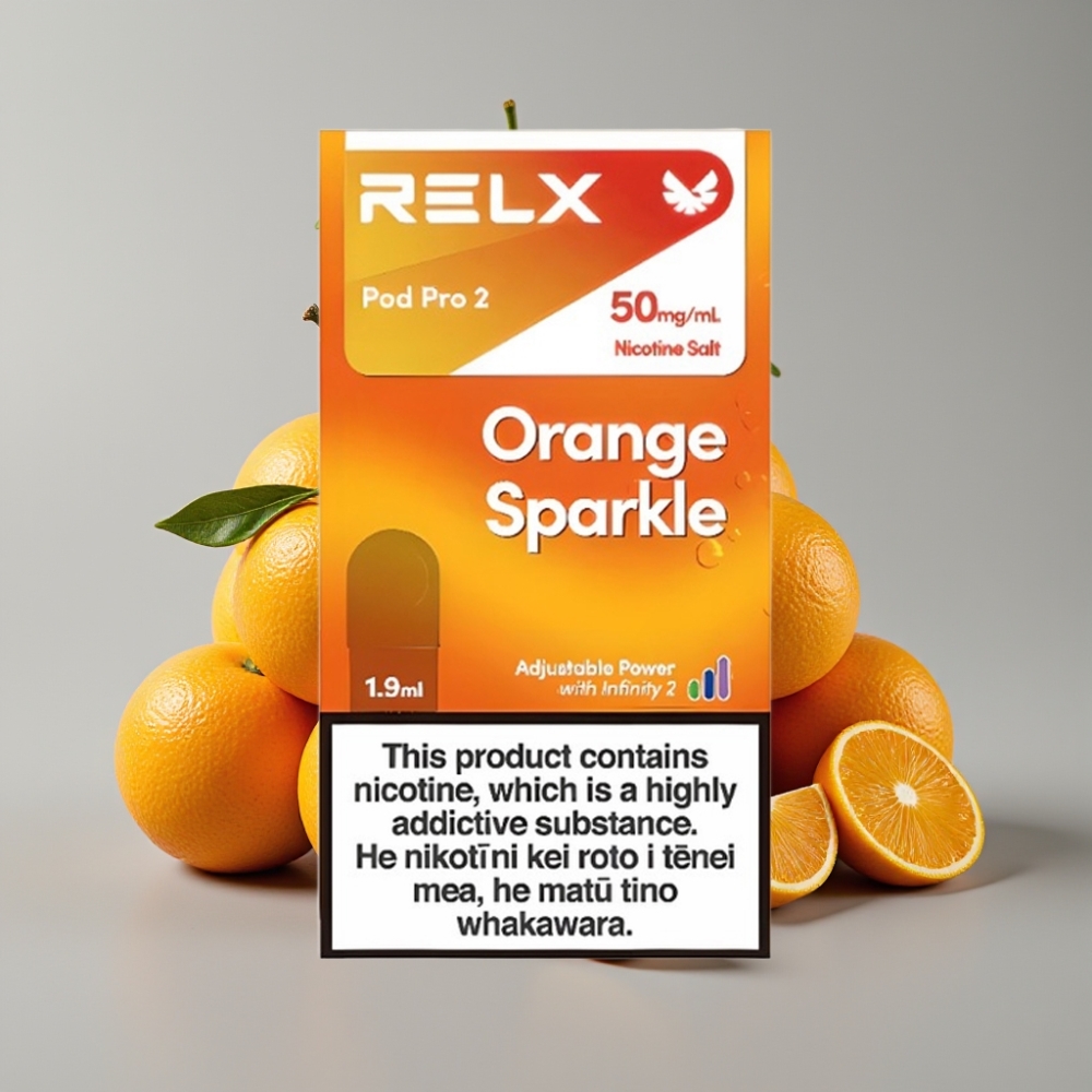 RELX Pod Pro 2 600 puffs 5% nicotina 1.9ml Naranja Brillante
