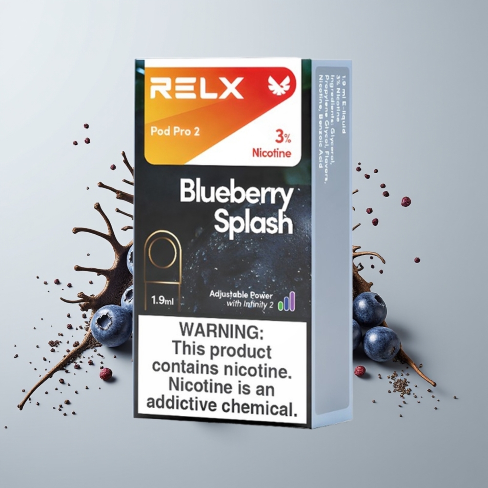 RELX Pod Pro 2 Explosión de Arándanos 600 puffs 3% 1.9ml