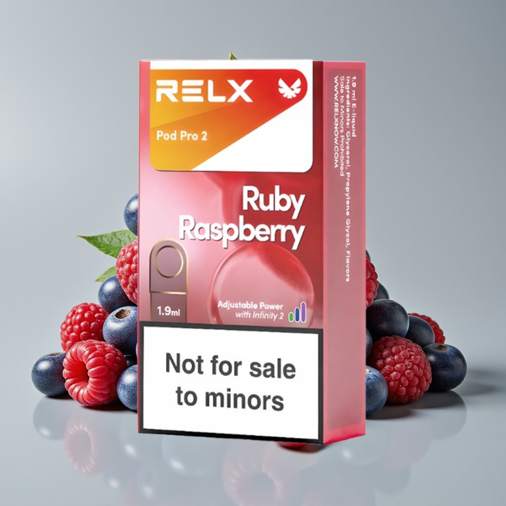 RELX Pod Pro 2 Frambuesa Azul 600 puffs 0% nicotina 1.9ml