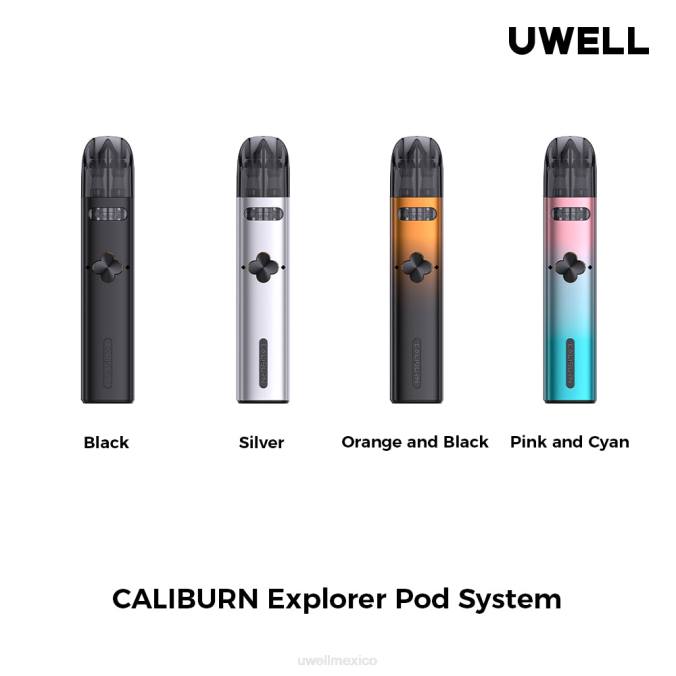 UWELL e cigarette - UWELL CALIBURN EXPLORER kit (sistema de cápsulas) rosa/cian T60T167
